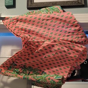 Lilly Pulitzer Katia Mid-Rise Short in Pink Shandy "Oh Diamond Girl Engineered"